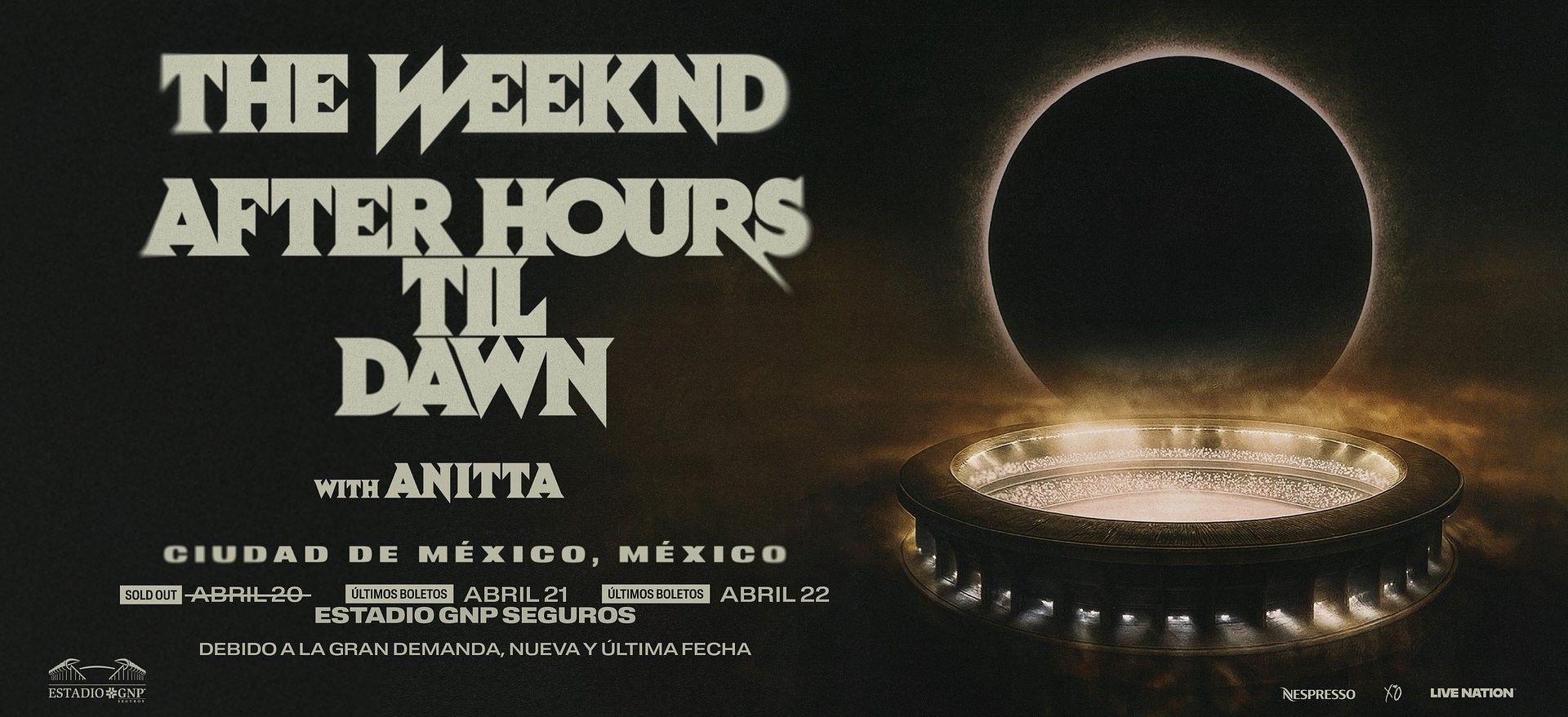 The Weeknd AFTER HOURS TIL DAWN TOUR 