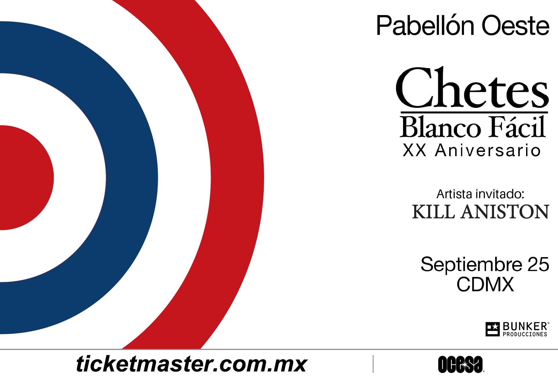 Chetes en el Pabellón Oeste celebrará 20 años de Blanco Fácil