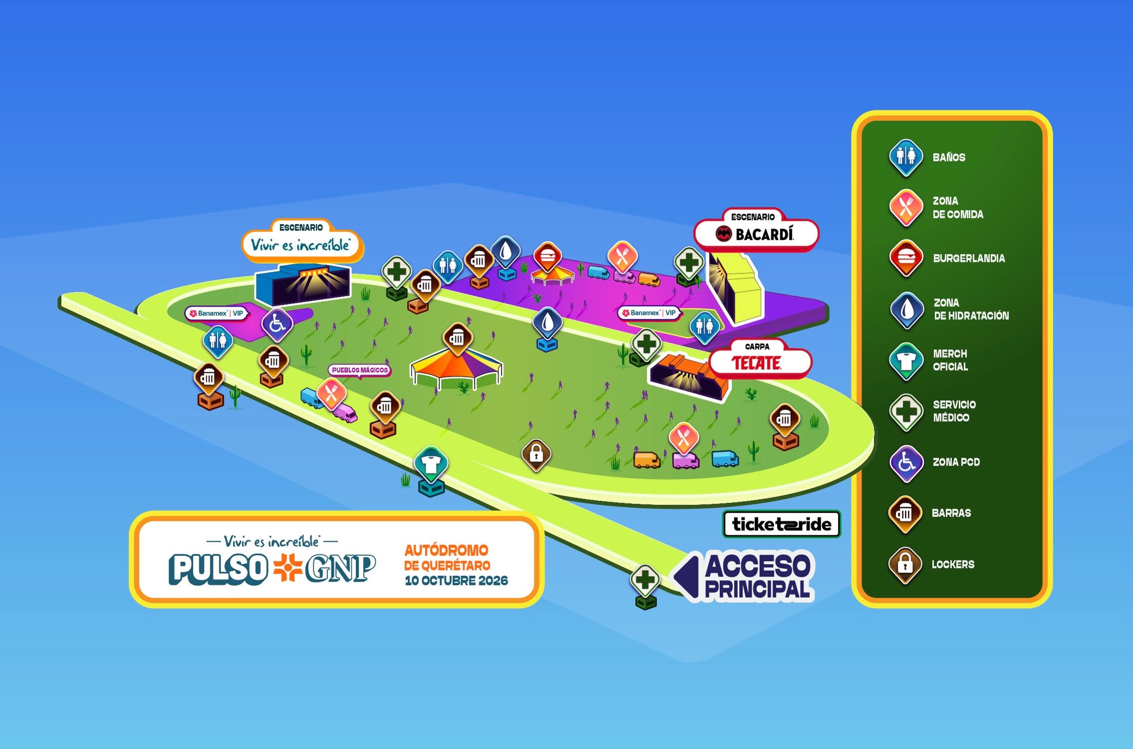 Horarios Pulso GNP 2026 y Mapa en el Autódromo de Querétaro